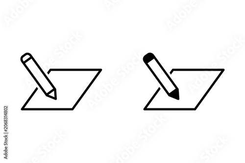 Edit icon. Vector isolated illustration