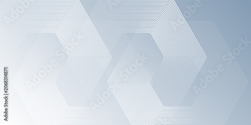White abstract background with dynamic wavy hexagon texture. suitable for wallpaper art