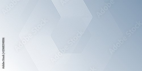 White abstract background with dynamic wavy hexagon texture. suitable for wallpaper art