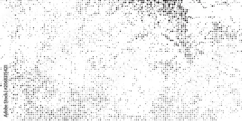Vector halftone gradient texture. Vanishing polka dot background. Repeating dots gradation art