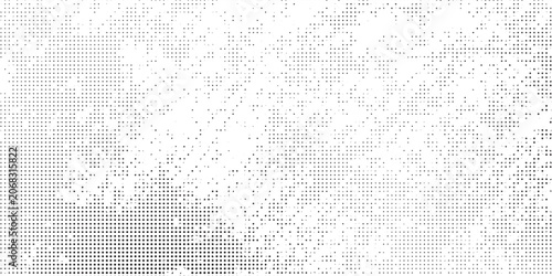 Vector halftone gradient texture. Vanishing polka dot background. Repeating dots gradation art