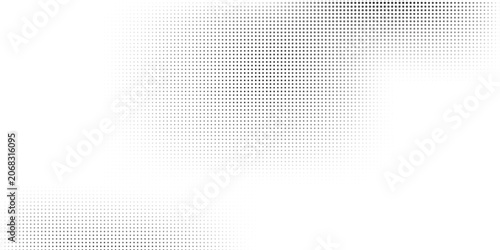 Vector halftone gradient texture. Vanishing polka dot background. Repeating dots gradation art
