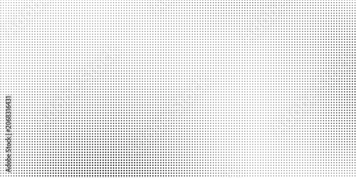 Vector halftone gradient texture. Vanishing polka dot background. Repeating dots gradation art