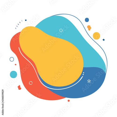 Colorful Abstract Blob Illustration