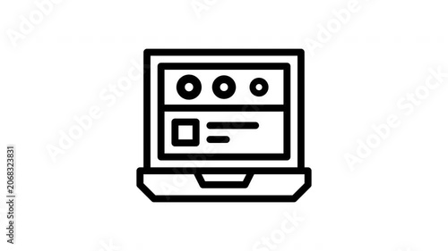 timeline minimalist stroke animation