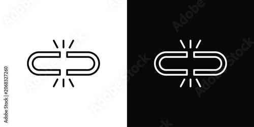 Fotografie Broken link icon for web or mobile apps. EPS10