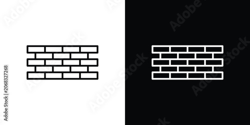 Bild auf Leinwand Brickwork icon for web or mobile apps. EPS10