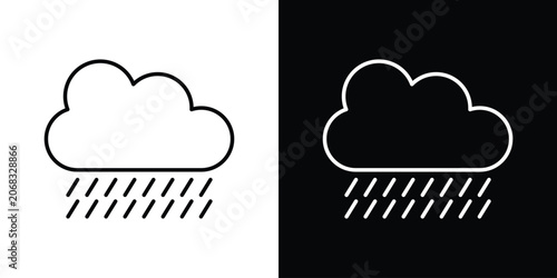 Φωτογραφία Raining icon for web or mobile apps. EPS10