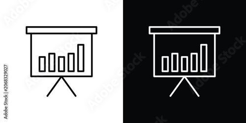 Slideshow icon for web or mobile apps. EPS10