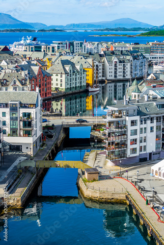 City of Alesund, port city, Norway, Norwegian fjords, UNESCO World Heritage Site