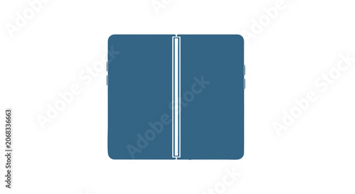 фотографія Closed Blue Leather Wallet or Binder.