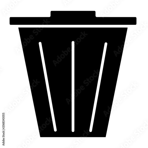 Trash Bin Filled Icon