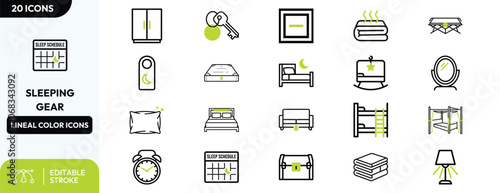 Foto Slumber Preparation Essentials icon set