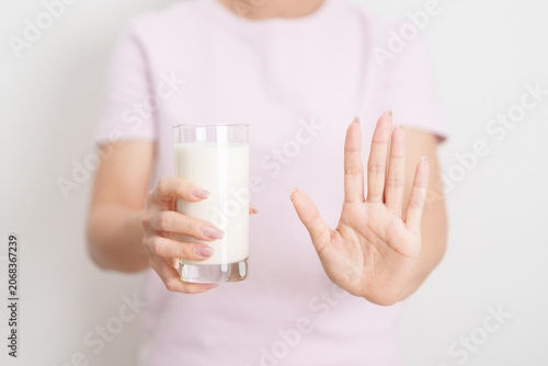 Quadro su tela Lactose intolerance and Milk allergy