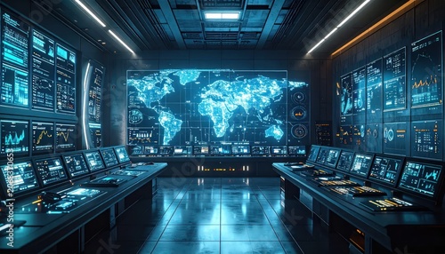 Advanced data monitoring facility with global map interface visualization.