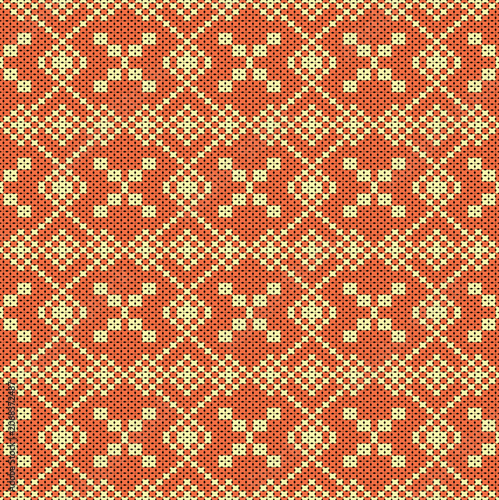 Cotton Argyle Knit Vector concept: Cozy geometric knit texture seamless pattern, soft rhombus pattern. Design for: fabric, rug, fashion, decor. I drew this by myself, it’s not AI generated
