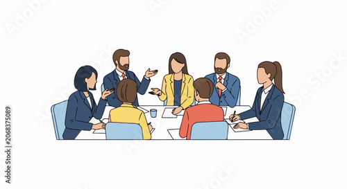A group of business colleagues in a meeting