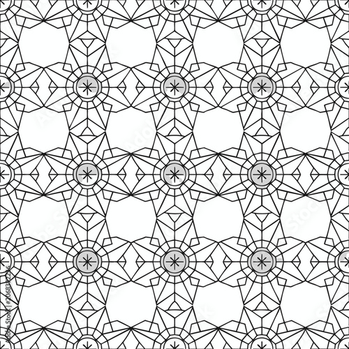 Geometric seamless background design with fine islamic sacred pattern geometry seamless ornament