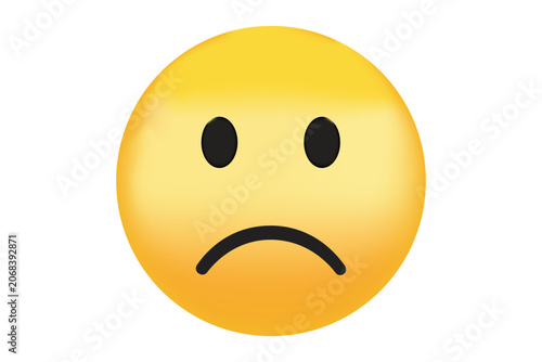 Quadro su tela sad emoticon with a smile