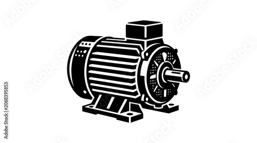 Industrial Electric Motor Machine.