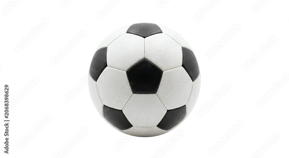 Fototapeta premium Classic black and white soccer ball