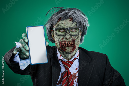 Schilderij op canvas Mobile Offer Zombie