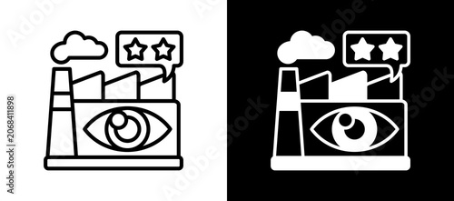 Photos Industry Review whiteblack icon