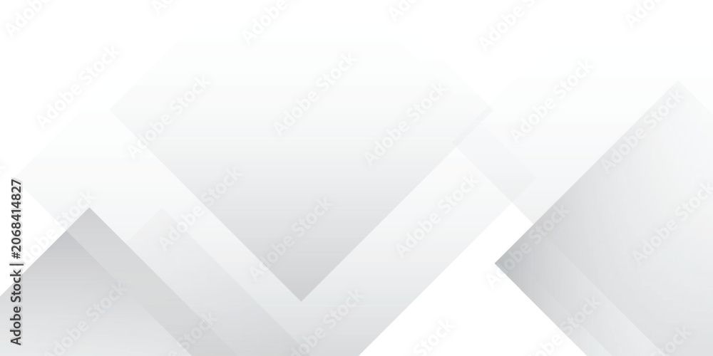 Fototapeta premium Abstract geometric white and gray color background. Vector illustration art.