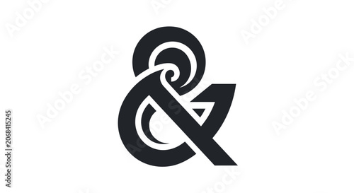 Black and symbol logo design