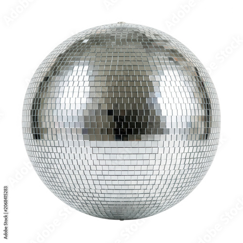 Silver Disco Ball Transparent Background
