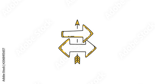 Arrows Pointing in Different Directions.