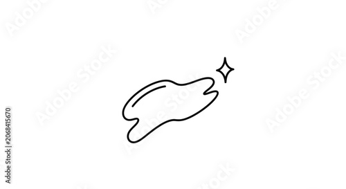 Simple Hand Drawn Magic Wand Illustration.