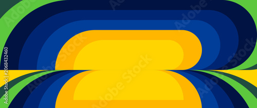 Fotografie Abstract gradient background with a Brazilian color theme