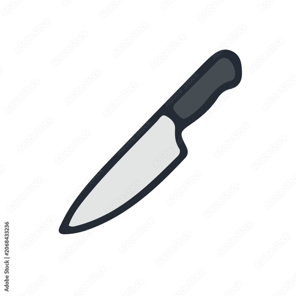 Fototapeta premium Kitchen Knife Illustration