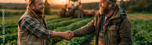 Farmers' Accord at Sunset: ...