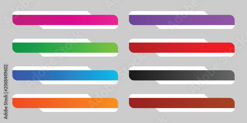 News lower third vector design.Set banner and lower third for news and live. bottom third for broadcast and online media