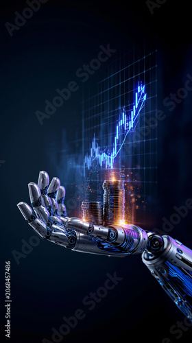 Robotic Hand Holding Financ...