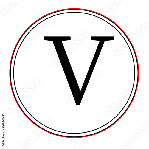 abcd letters pattern design
