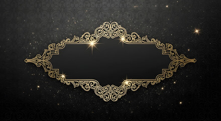 vintage frame on dark background