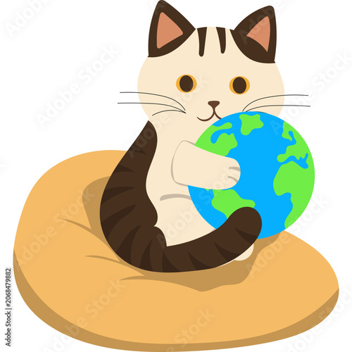 World Cat Day Illustration