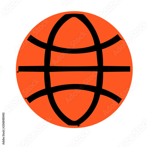 Basketball icon vector illustration