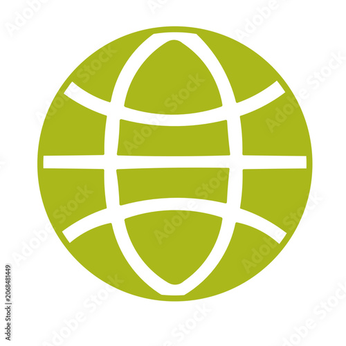 Tennis ball icon vector illustration