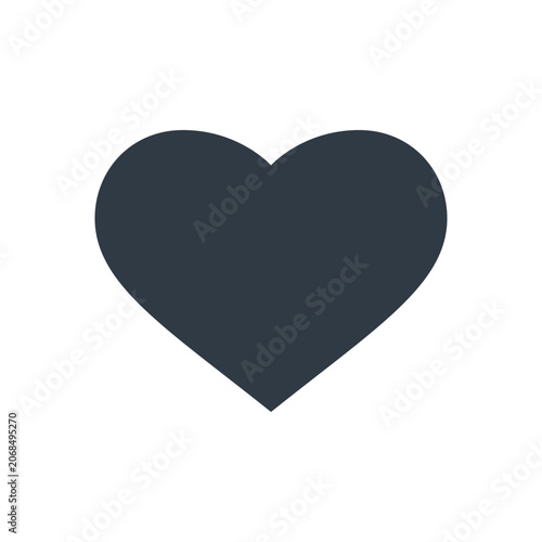 Medical heart icon flat vector, healthcare love and patient care symbol