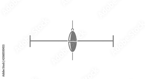 Abstract minimalist airplane icon, simple geometric design, aviation symbol, clean vector illustration