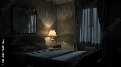 Eerie Room at Night