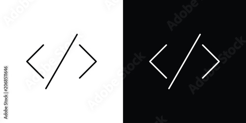 Obraz na plátně Coding icon bundle for website projects