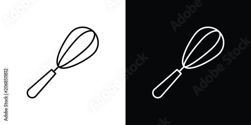 Obraz na plátne Egg beater icon bundle for website projects