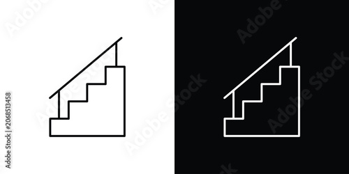 Quadro su tela Stairs icon bundle for website projects
