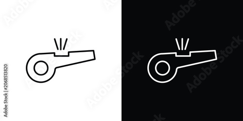 Tableau sur toile Whistle icon bundle for website projects
