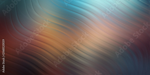 Obraz na płótnie Abstract wavy lines flowing across canvas blend of warm and cool colors create dynamic and soothing visual texture